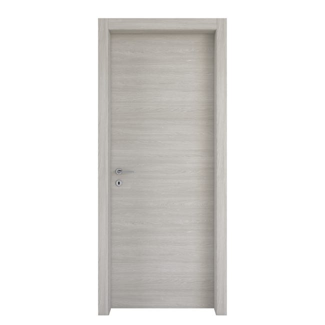 Leroymerlin Porta Battente Cambridge Rovere Grigio L 70 X H 210 Cm Reversibile