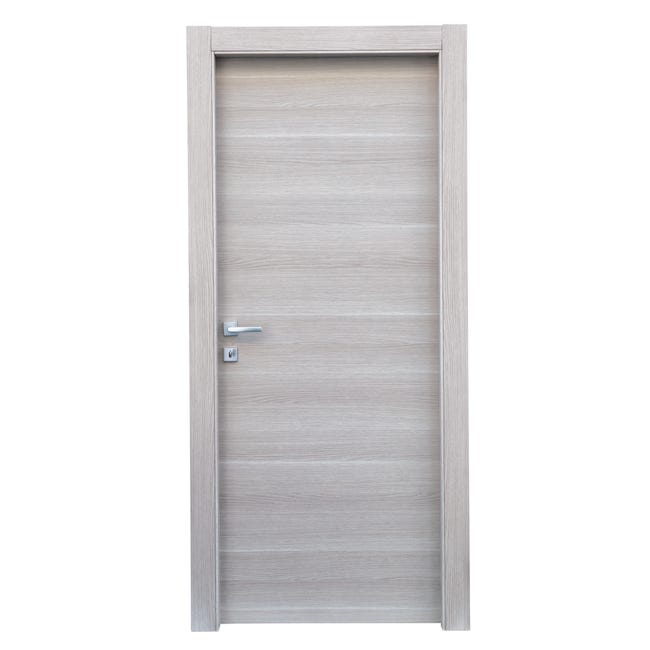 Leroymerlin Porta Battente Corn Rovere Grigio L 90 X H 210 Cm Reversibile