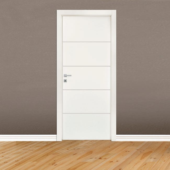 Leroymerlin Porta Battente Fourlines Bianco L 80 X H 210 Cm Reversibile