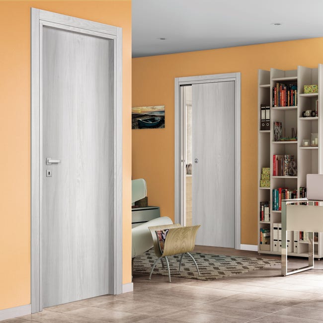 Leroymerlin Porta Battente Marben Olmo Chiaro L 80 X H 210 Cm Reversibile