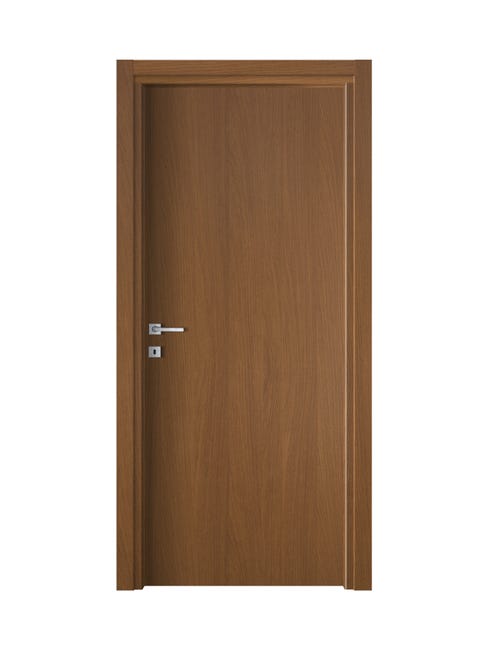 Leroymerlin Porta Battente Noix Noce L 70 X H 210 Cm Reversibile