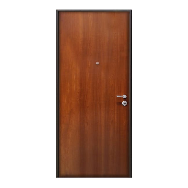 Leroymerlin Porta Blindata MASTER First L 85 X H 210 Cm Noce Apertura Destra