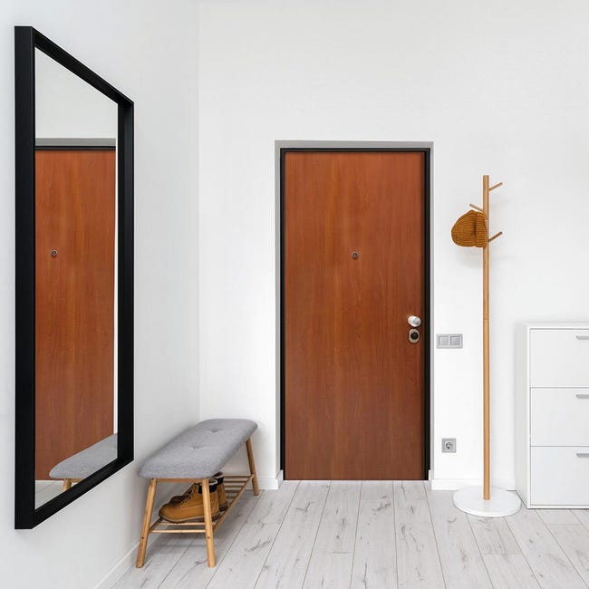 Leroymerlin Porta blindata MASTER Hanger L 85 x H 200 cm noce apertura sinistra