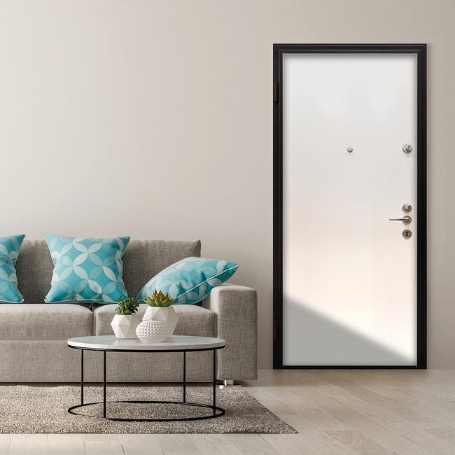 Leroymerlin Porta Blindata MASTER Service L 90 X H 210 Cm Noce/bianco Apertura Destra