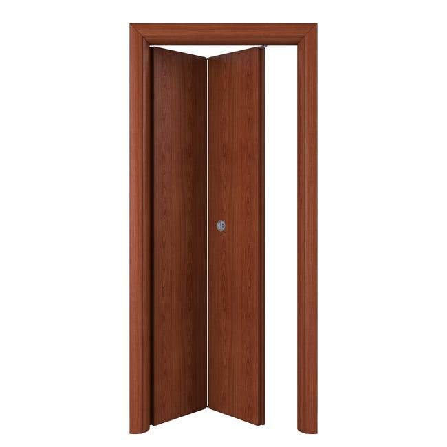 Leroymerlin Porta Pieghevole A Libro Simmetrica Rose Ciliegio L 80 X H 210 Cm Sinistra