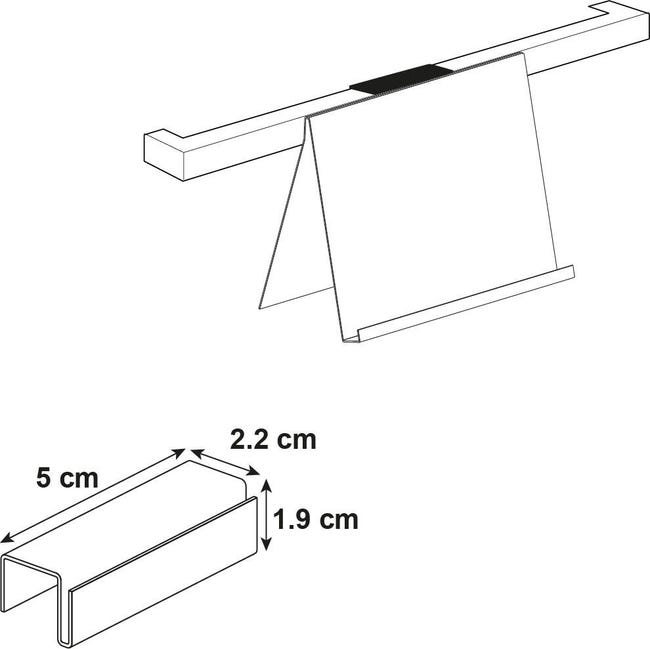 Leroymerlin Porta Posate Per Barra A Muro Cucina Gancio Argento P 19 Cm