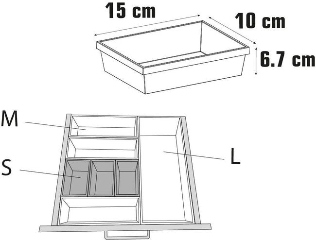 Leroymerlin Porta Posate Per Barra A Muro Cucina Gancio Bianco P 6.7 Cm