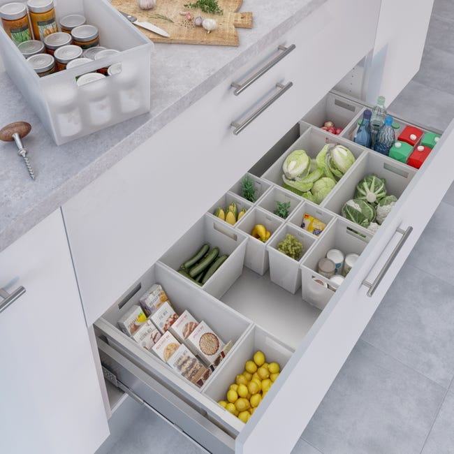 Leroymerlin Porta Posate Per Barra A Muro Cucina Gancio Bianco P 14.7 Cm