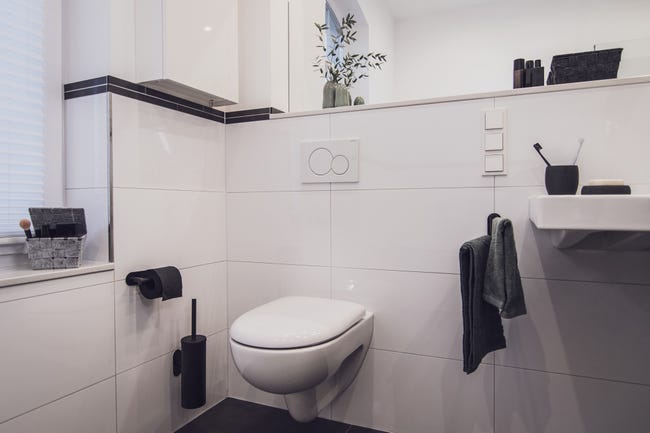 Leroymerlin Porta Rotolo Aperto Orea Black Nero Opaco