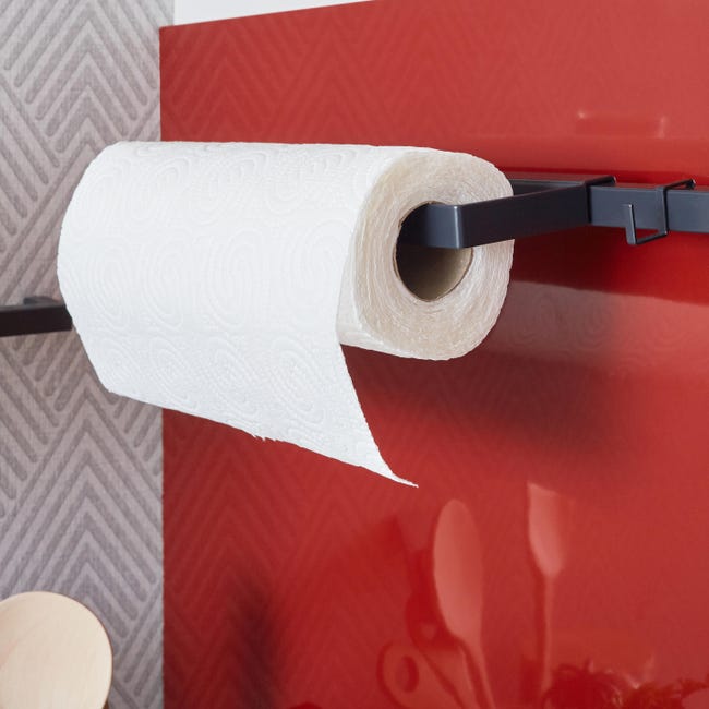 Leroymerlin Porta rotolo carta assorbente in acciaio L 25.4 x P 8.7 x H 1.8 cm