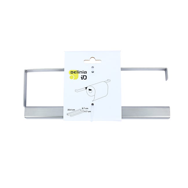 Leroymerlin Porta Rotolo Carta Assorbente In Acciaio L 25.5 X P 1.8 X H 12.5 Cm