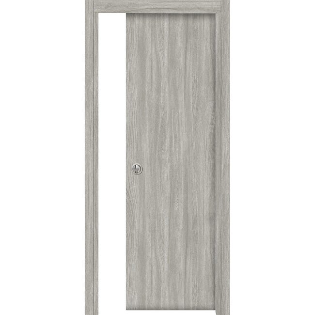 Leroymerlin Porta Scorrevole Braque Olmo Grigio L 80 X H 210 Cm Reversibile