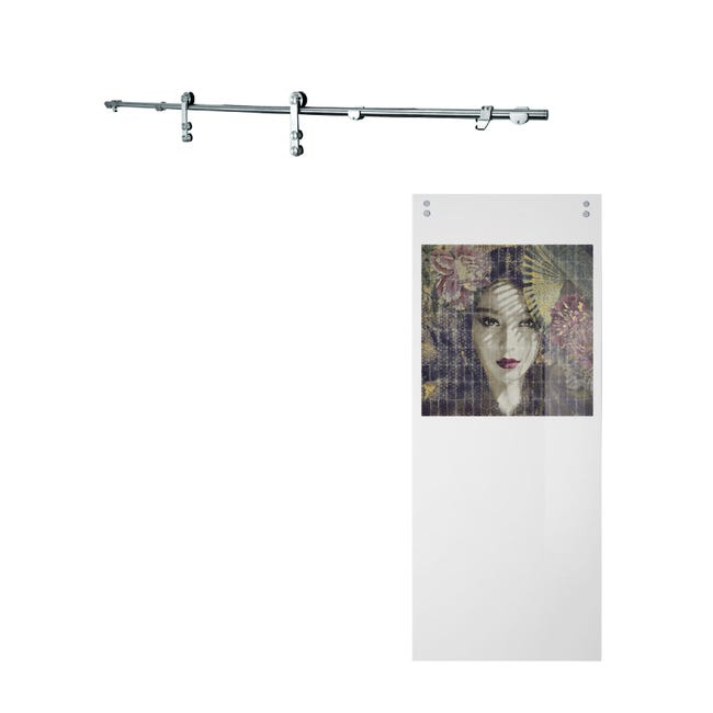 Leroymerlin Porta Scorrevole Donna In Vetro L 88 X H 215 Cm Con Binario Lux