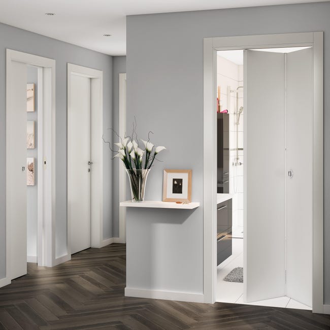 Leroymerlin Porta Scorrevole Strauss Bianco L 80 X H 210 Cm Reversibile