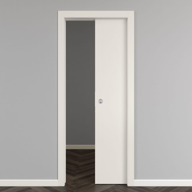 Leroymerlin Porta scorrevole Strauss bianco L 80 x H 210 cm reversibile