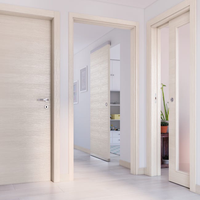 Leroymerlin Porta Tamburata Battente Lucad Grano L 70 X H 210 Cm Reversibile