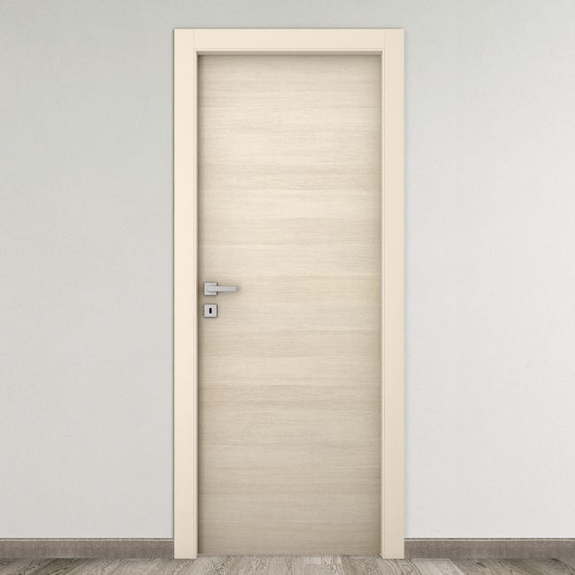 Leroymerlin Porta tamburata battente Riga grano L 60 x H 210 cm reversibile