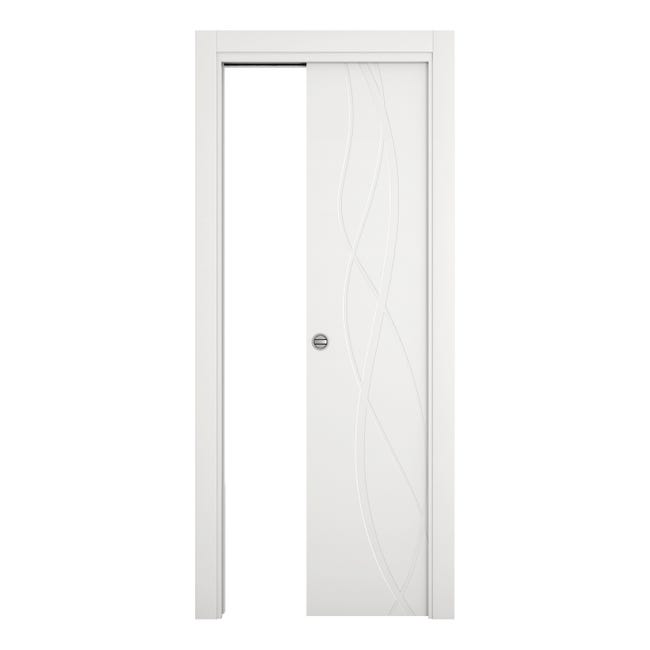 Leroymerlin Porta Tamburata Scorrevole Dna Bianco L 70 X H 210 Cm Reversibile