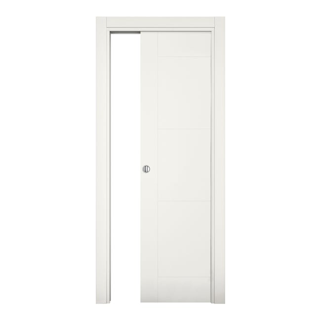 Leroymerlin Porta Tamburata Scorrevole Mood Bianco L 80 X H 210 Cm Reversibile