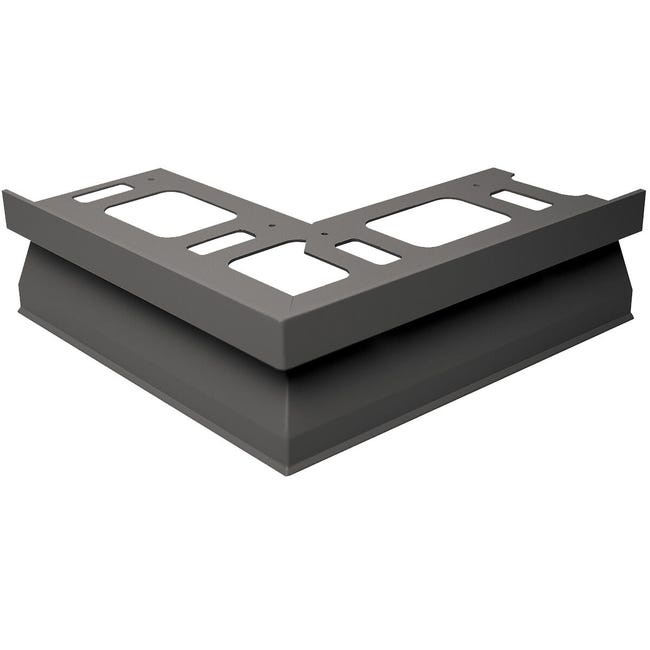 Leroymerlin Profilo angolare esterno in alluminio Proterrace Fdp antracite L 0.21 m x L 21 cm