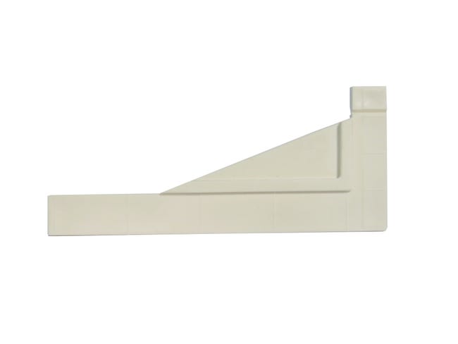 Leroymerlin Profilo d'angolo 2 pezzi NORTENE MOSAIC/PRIVAT in polipropilene H 14 x L 11 bianco