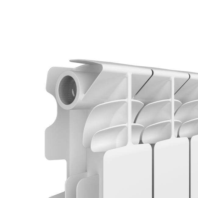 Leroymerlin Radiatore Acqua Calda EQUATION ALURAD In Alluminio 5 Elementi Interasse 800 Mm Bianco