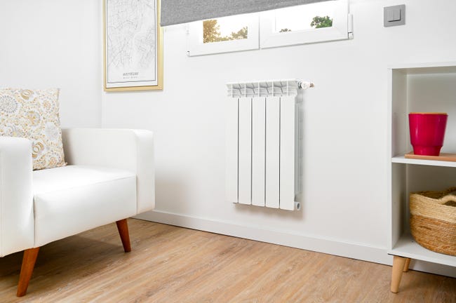 Leroymerlin Radiatore Acqua Calda EQUATION ALURAD In Alluminio 5 Elementi Interasse 600 Mm Bianco