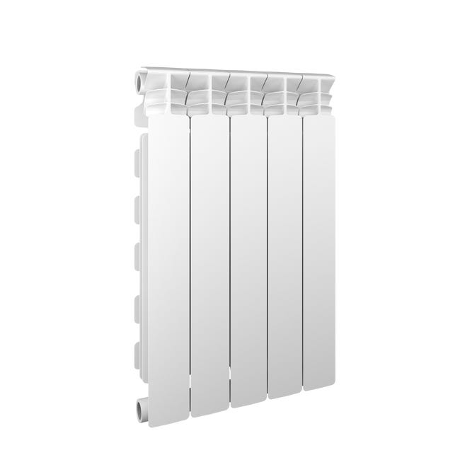 Leroymerlin Radiatore acqua calda EQUATION ALURAD in alluminio 5 elementi interasse 600 mm bianco