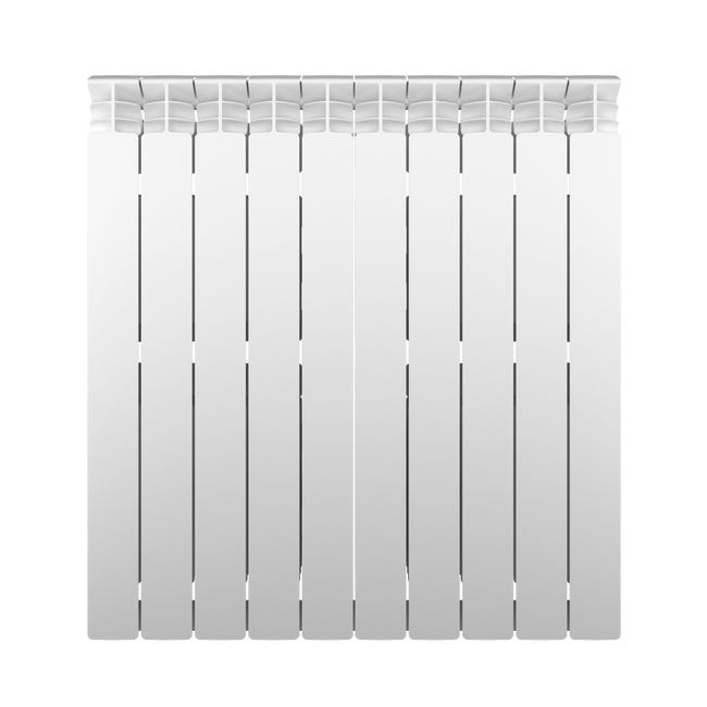 Leroymerlin Radiatore Acqua Calda EQUATION ALURAD In Alluminio 10 Elementi Interasse 800 Mm Bianco