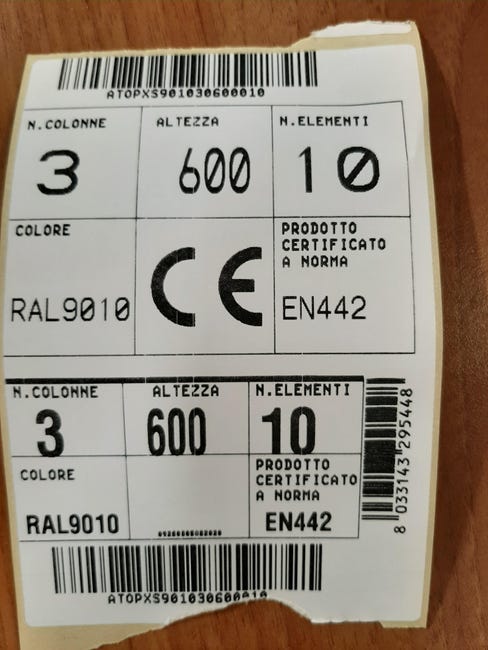 Leroymerlin Radiatore Acqua Calda EQUATION Comby In Acciaio 3 Colonne 15 Elementi Interasse 535 Mm Bianco