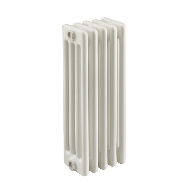 Leroymerlin Radiatore acqua calda EQUATION Comby in acciaio 4 colonne 4 elementi interasse 535 mm bianco