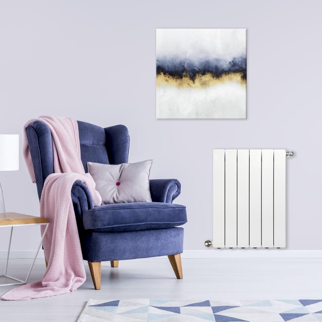 Leroymerlin Radiatore Acqua Calda PRODIGE MODERN In Alluminio 6 Elementi Interasse 600 Mm Bianco