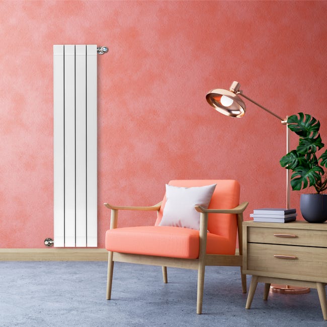 Leroymerlin Radiatore Acqua Calda PRODIGE SUPERIOR In Alluminio 4 Elementi Interasse 1400 Mm Bianco