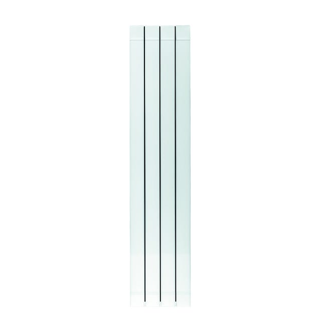Leroymerlin Radiatore acqua calda PRODIGE SUPERIOR in alluminio 4 elementi interasse 1400 mm bianco