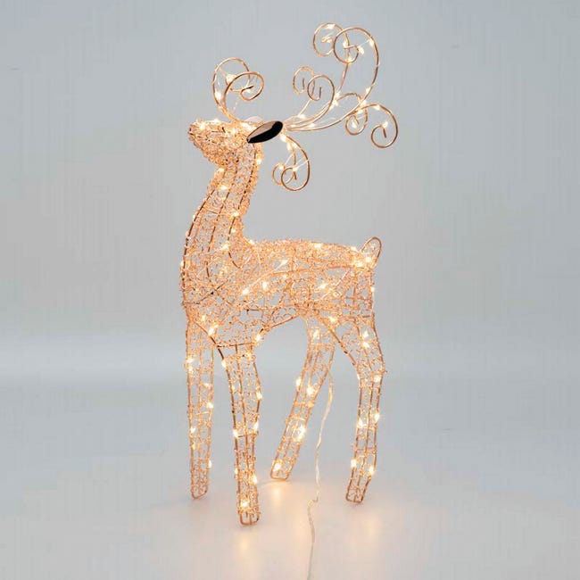 Leroymerlin Renna 100 Lampadine Bianco Caldo H 47 Cm