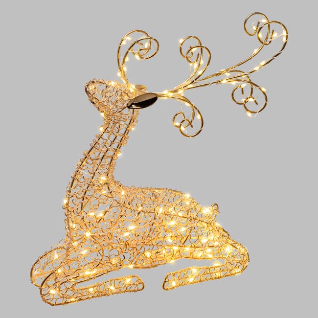 Leroymerlin Renna 80 Lampadine Bianco Caldo H 30 Cm