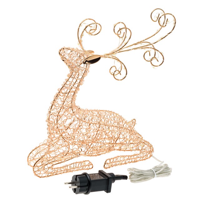 Leroymerlin Renna 80 Lampadine Bianco Caldo H 30 Cm