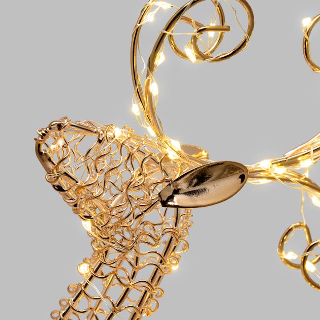 Leroymerlin Renna 80 Lampadine Bianco Caldo H 30 Cm