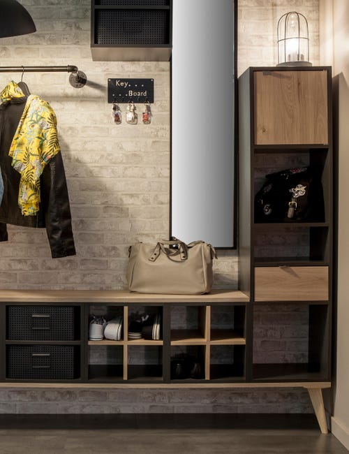 Leroymerlin Ripiano A Croce In Truciolare Rivestito Melaminico Kub SPACEO L 32.6 X P 31.5 Sp 16 Mm Rovere