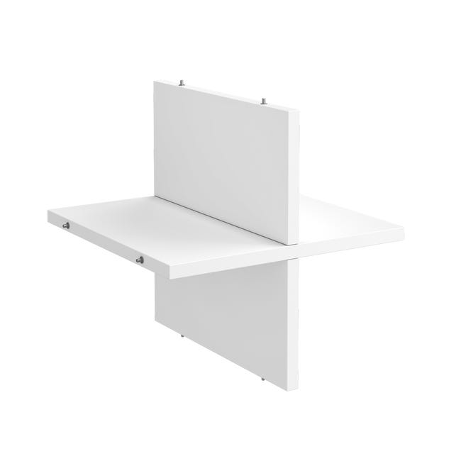 Leroymerlin Ripiano a croce in truciolare rivestito melaminico Kub SPACEO L 32.6 x P 31.5 Sp 16 mm Bianco