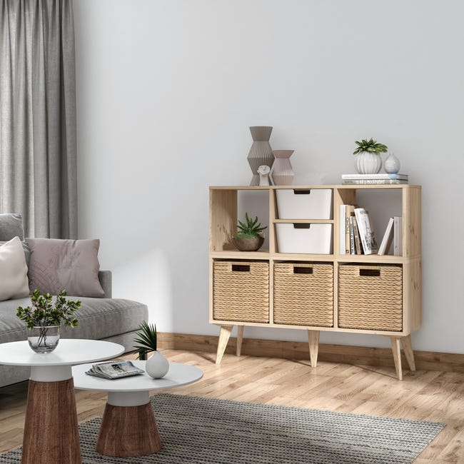 Leroymerlin Ripiano Per Mobile In Legno E Rivestito Di Massello Kub SPACEO L 32.7 X P 31.5 Sp 16 Mm Pino