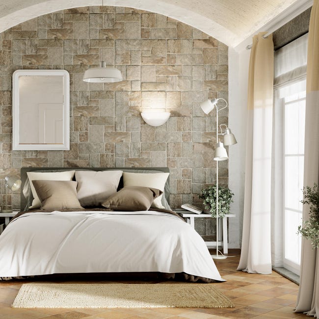 Leroymerlin Rivestimento Decorativo In Gres Porcellanato Muro Di Siena Beige Da Esterno