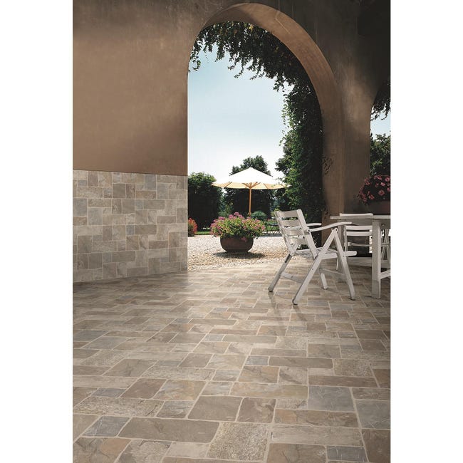 Leroymerlin Rivestimento decorativo in gres porcellanato Muro di Siena beige da esterno