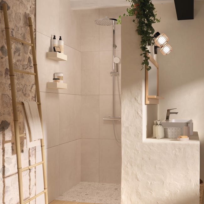 Leroymerlin Rivestimento Decorativo In Gres Porcellanato Rocce Beige Da Interno / Esterno