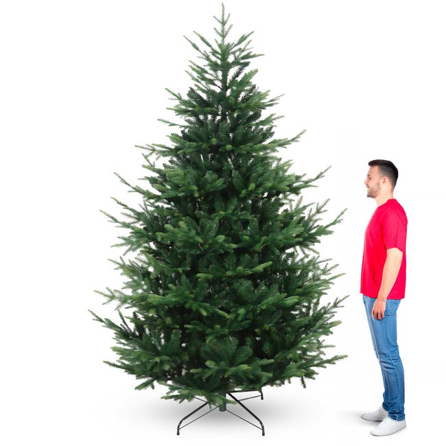 Leroymerlin Rockefeller - Albero di Natale effetto realistico in PE e PVC ø157x240H 3423 rami