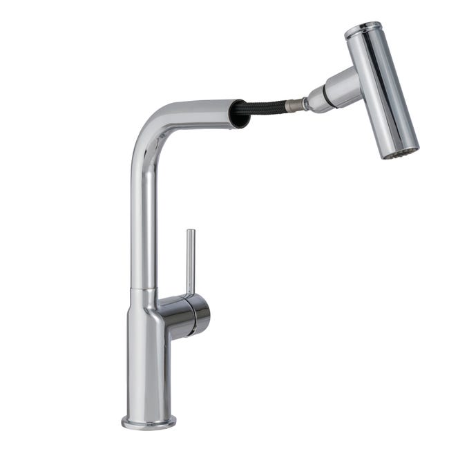 Leroymerlin Rubinetto Da Cucina A Doccetta A L Molly Argento Cromato Lucido DELINIA