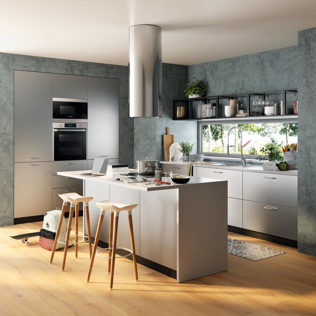 Leroymerlin Rubinetto Da Cucina A Doccetta Gordon Argento Cromato Lucido DELINIA