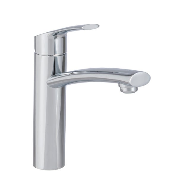 Leroymerlin Rubinetto Da Cucina A L Diego Argento Cromato Lucido DELINIA