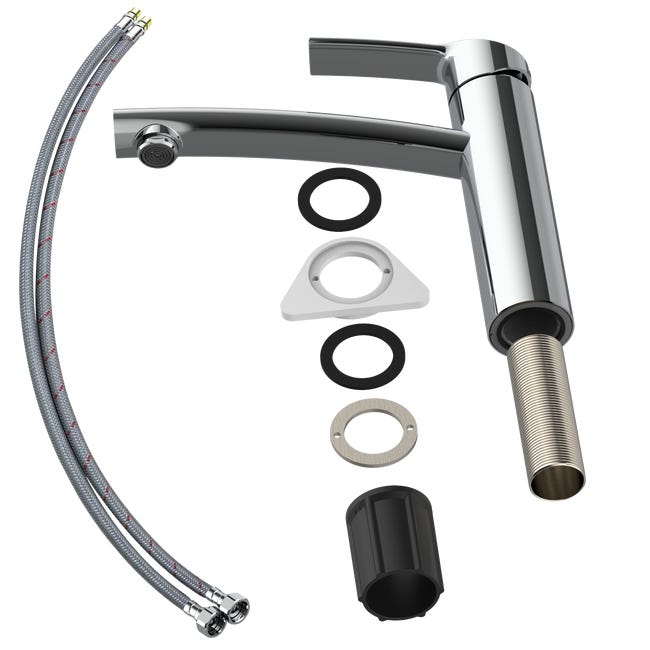 Leroymerlin Rubinetto Da Cucina A L Diego Argento Cromato Lucido DELINIA