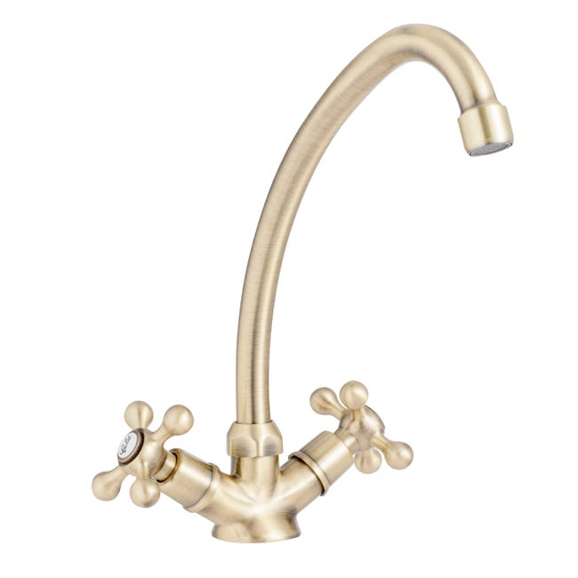 Leroymerlin Rubinetto Da Cucina Fisso A C Mauna Bronzo Ramato Satinato DELINIA